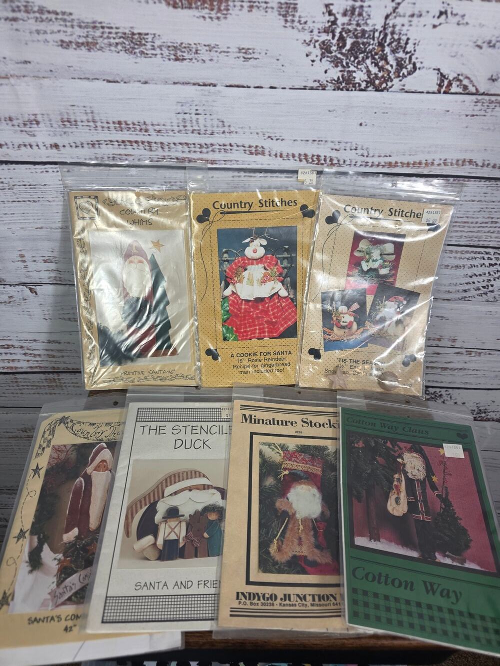 VTG Christmas Random Craft Patterns many Country Stitches